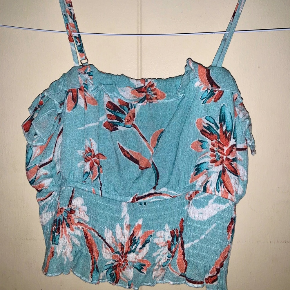 floral crop top